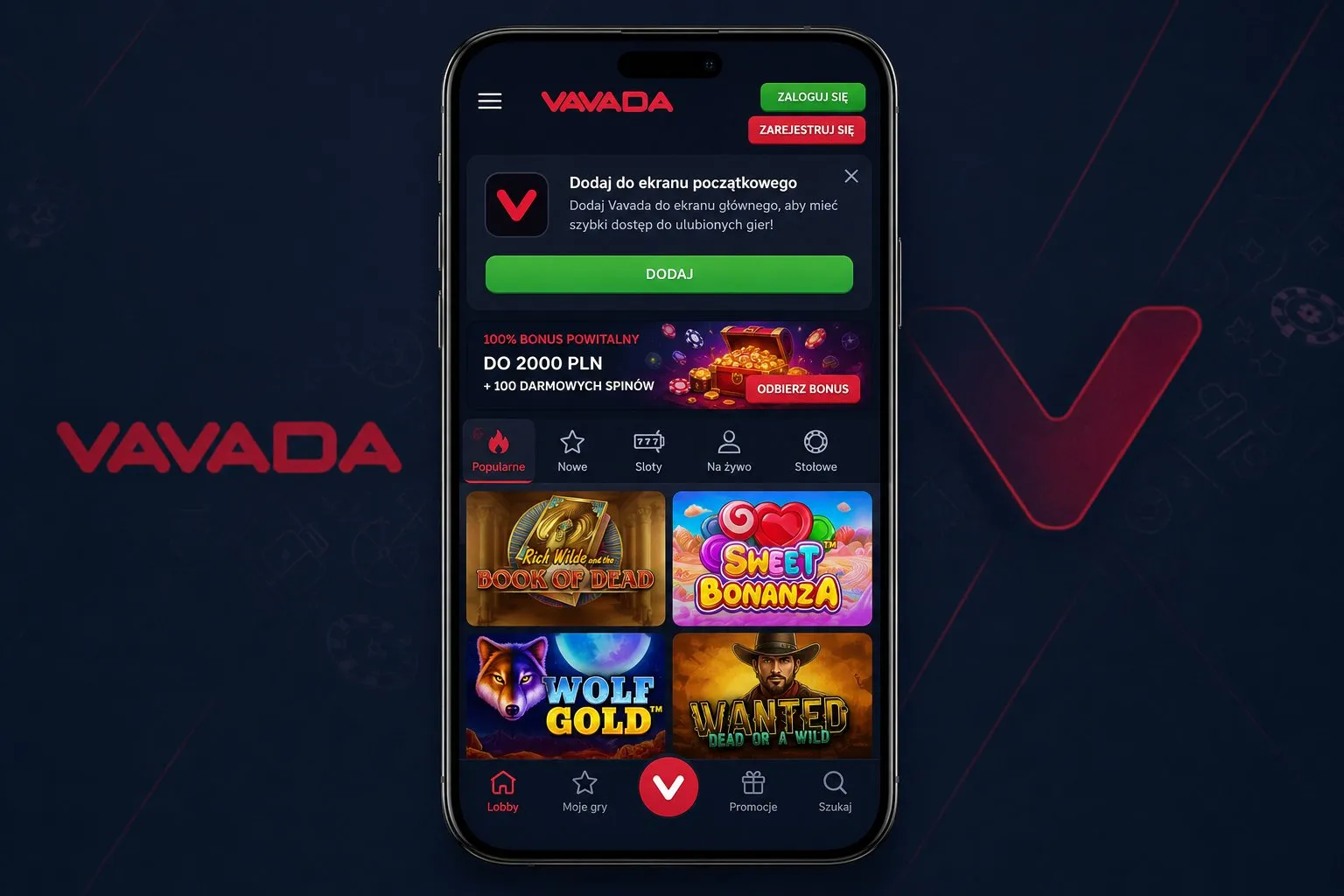 Vavada aplikacja — gra na telefonie i urządzeniach mobilnych